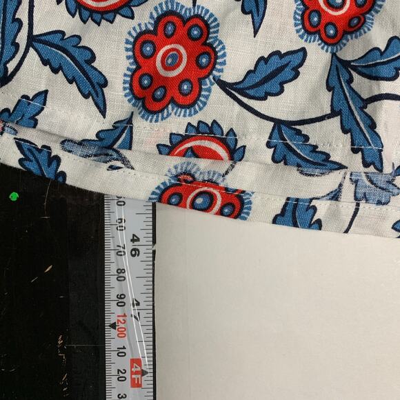 Boden 10P Petite NEW Eve Linen Midi Dress Ivory Floret Vine Prairie Floral - Picture 8 of 9